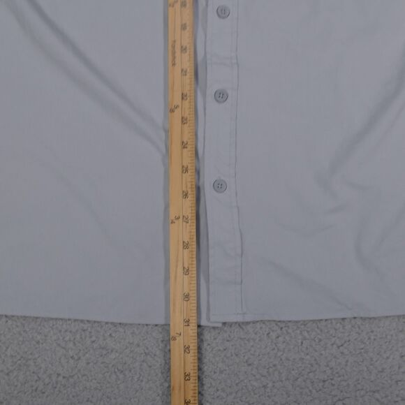 Gillz Shirt Mens XXL Gray Performance Fishing Vented Stretch Outdoor Button Up - Picture 11 of 16